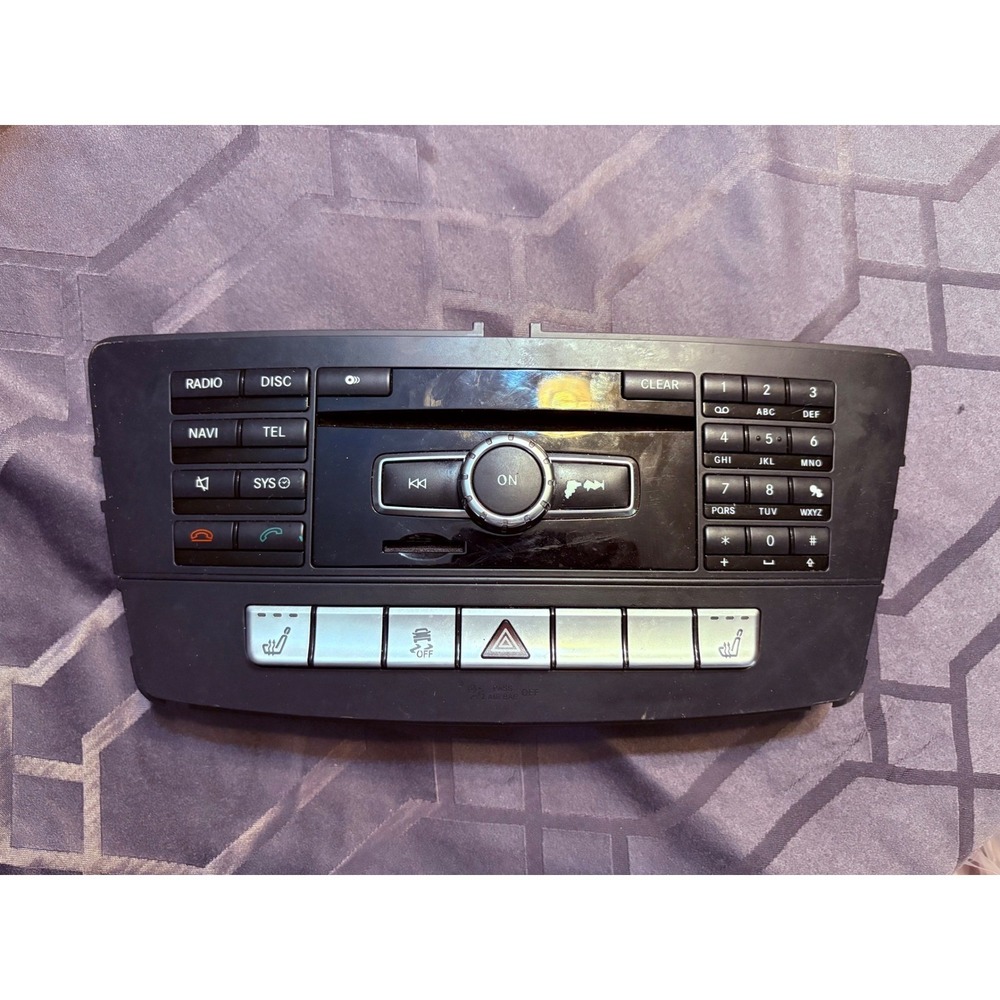 Mercedes Benz Radio Climate Control Switch Unit OEM A1668206310 Black Silver